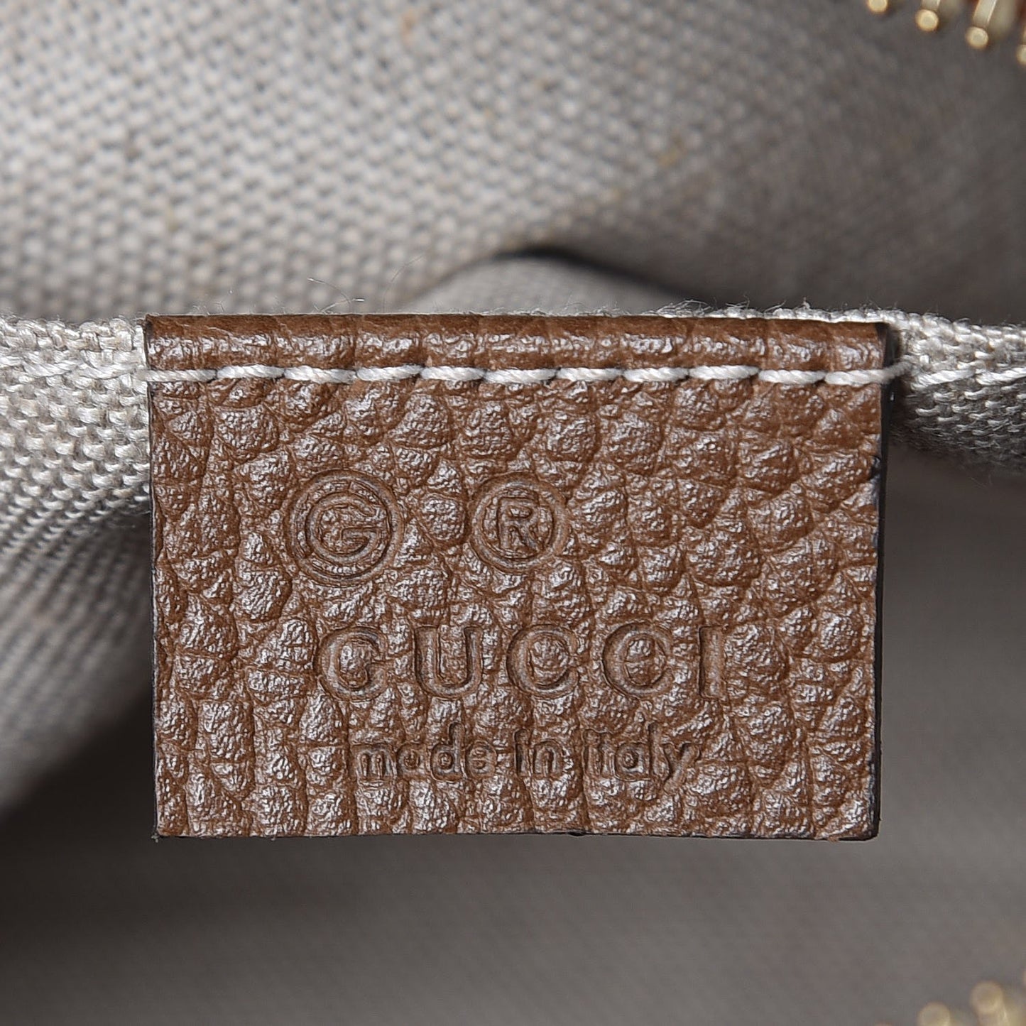 Monogram Mini Bree Messenger Bag Beige Tabacco