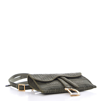Christian Dior Oblique Saddle Belt Bag Green 4 of 10