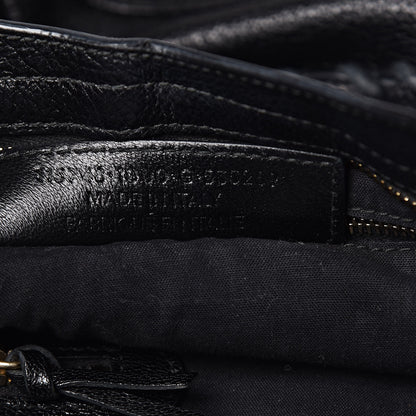 Balenciaga Chevre Gold Metallic Edge Hardware City Black 7 of 11