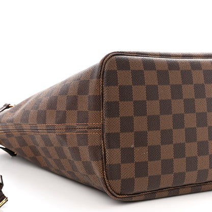 Louis Vuitton Damier Ebene Neo Neverfull MM Rose Ballerine 10 of 12