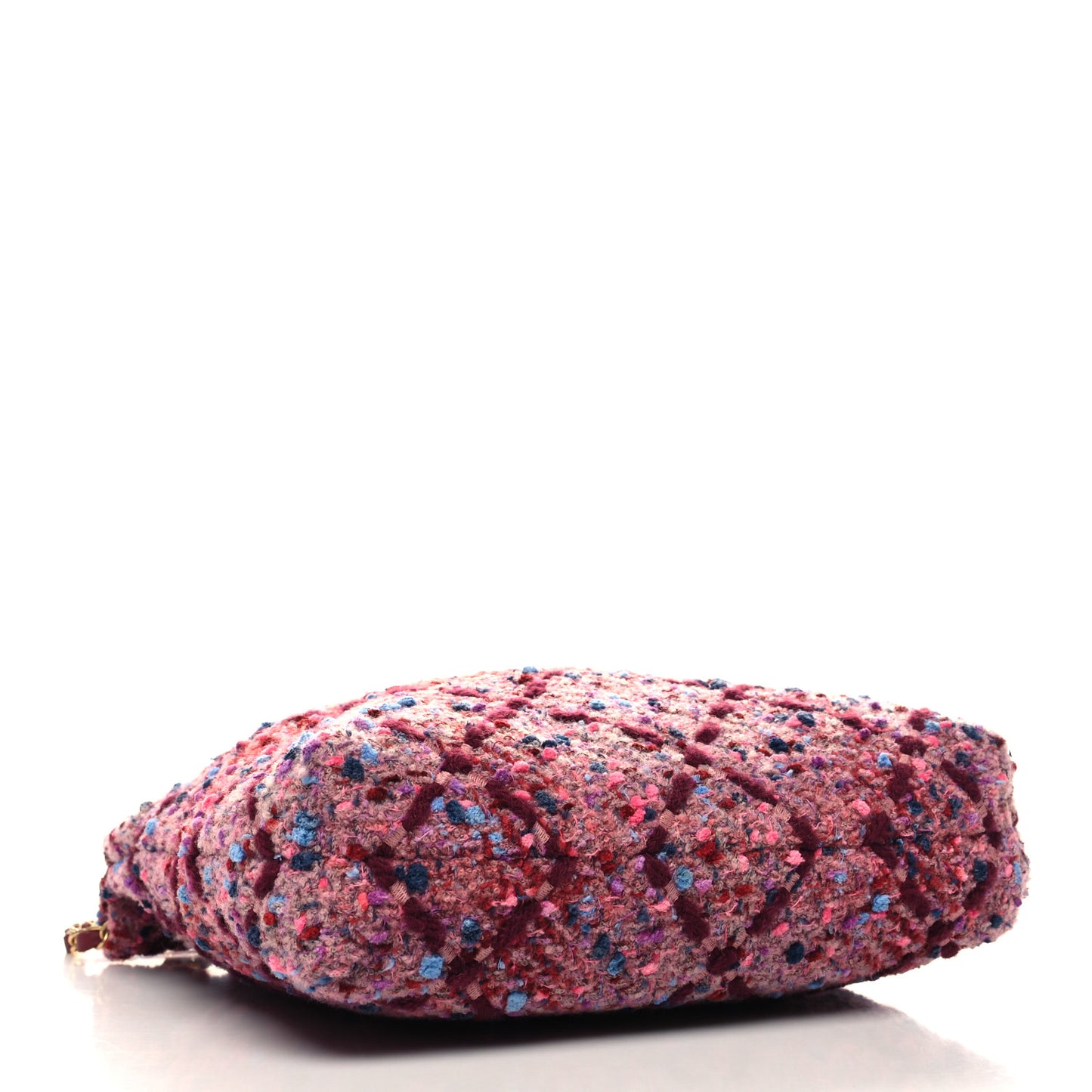 Tweed Quilted Chanel 22 Pink Burgundy
