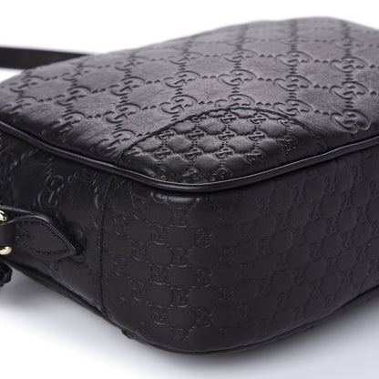 Gucci Guccissima Mini Bree Messenger Bag Black 6 of 10