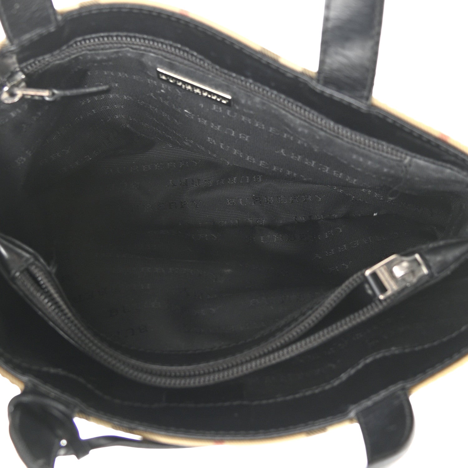 Burberry House Check Small Tote Black 5 of 10