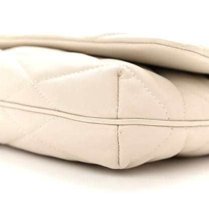 Saint Laurent Lambskin Quilted Le 57 Diamond Shoulder Bag Crema Soft 10 of 11