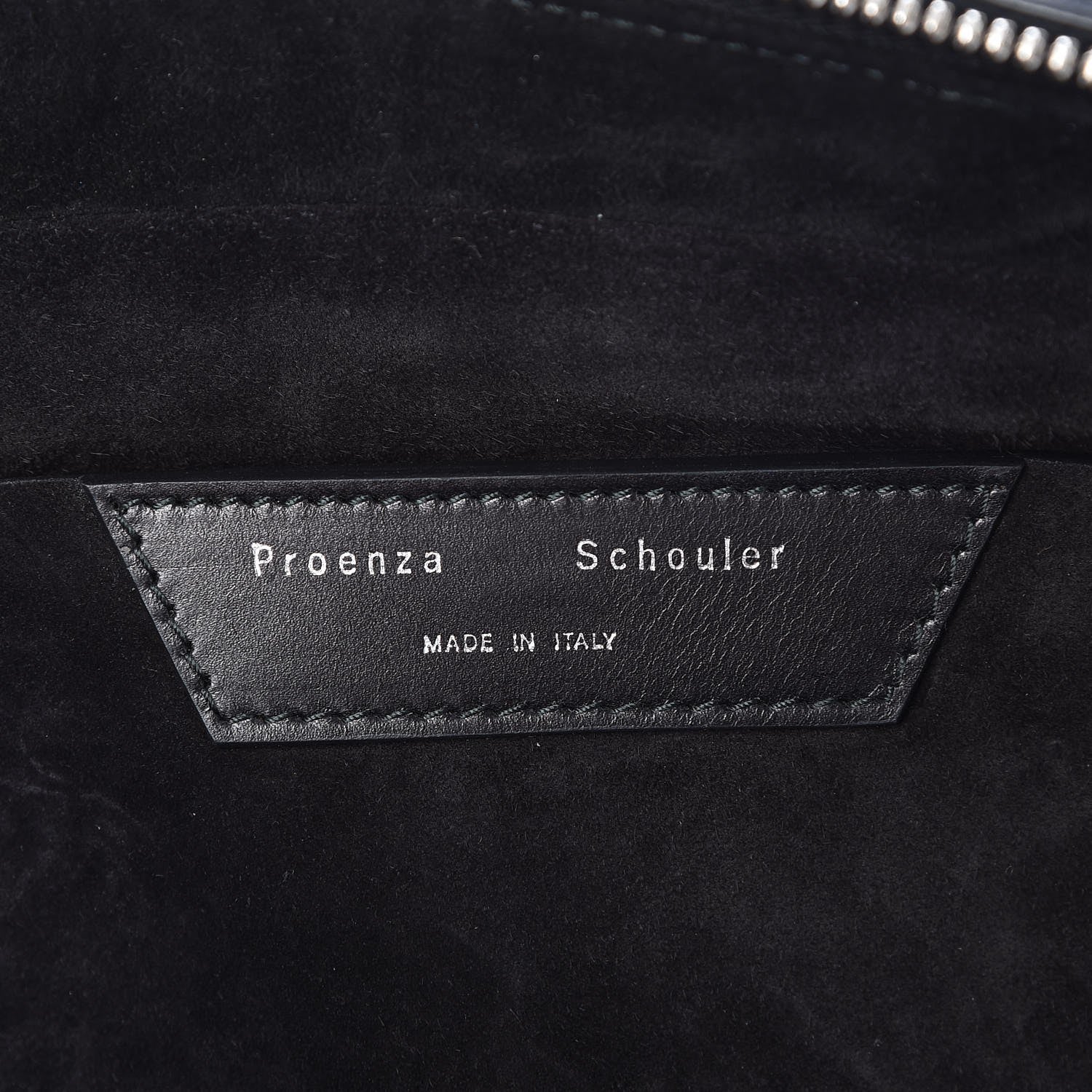 Proenza Schouler Grained Calfskin Carlton Clutch Black 9 of 10