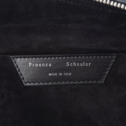 Proenza Schouler Grained Calfskin Carlton Clutch Black 9 of 10