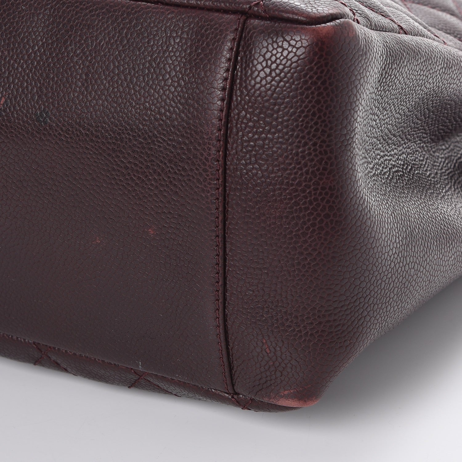Chanel Caviar Quilted Grand Shopping Tote GST Dark Burgundy 21 of 21