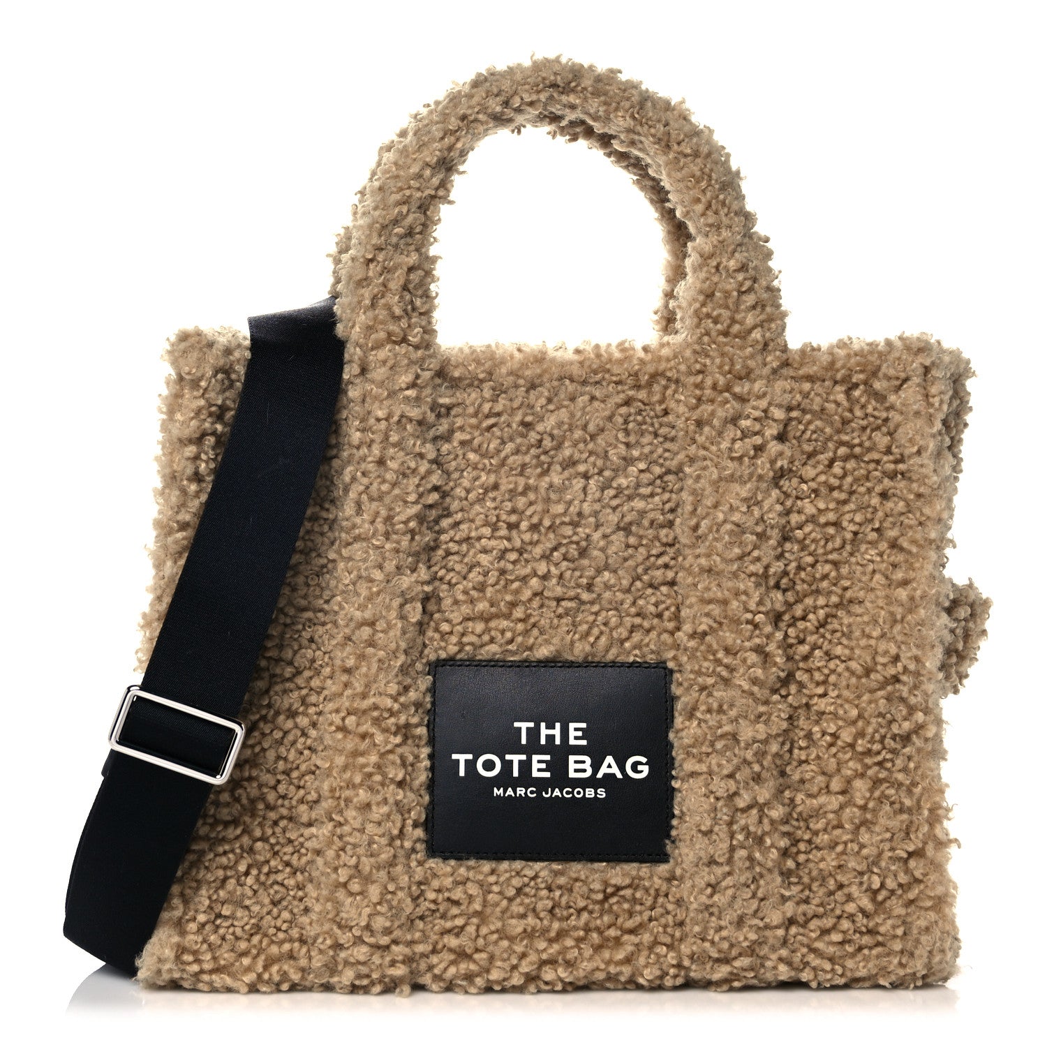 Marc Jacobs Polyester Cotton The Teddy Traveler Tote Bag Beige 1 of 10