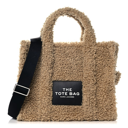Marc Jacobs Polyester Cotton The Teddy Traveler Tote Bag Beige 1 of 10