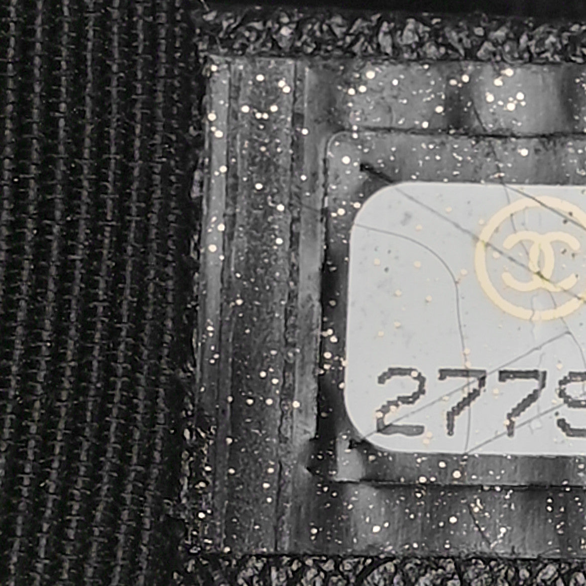 Iridescent Aged Calfskin Quilted Medium Gabrielle Hobo Black