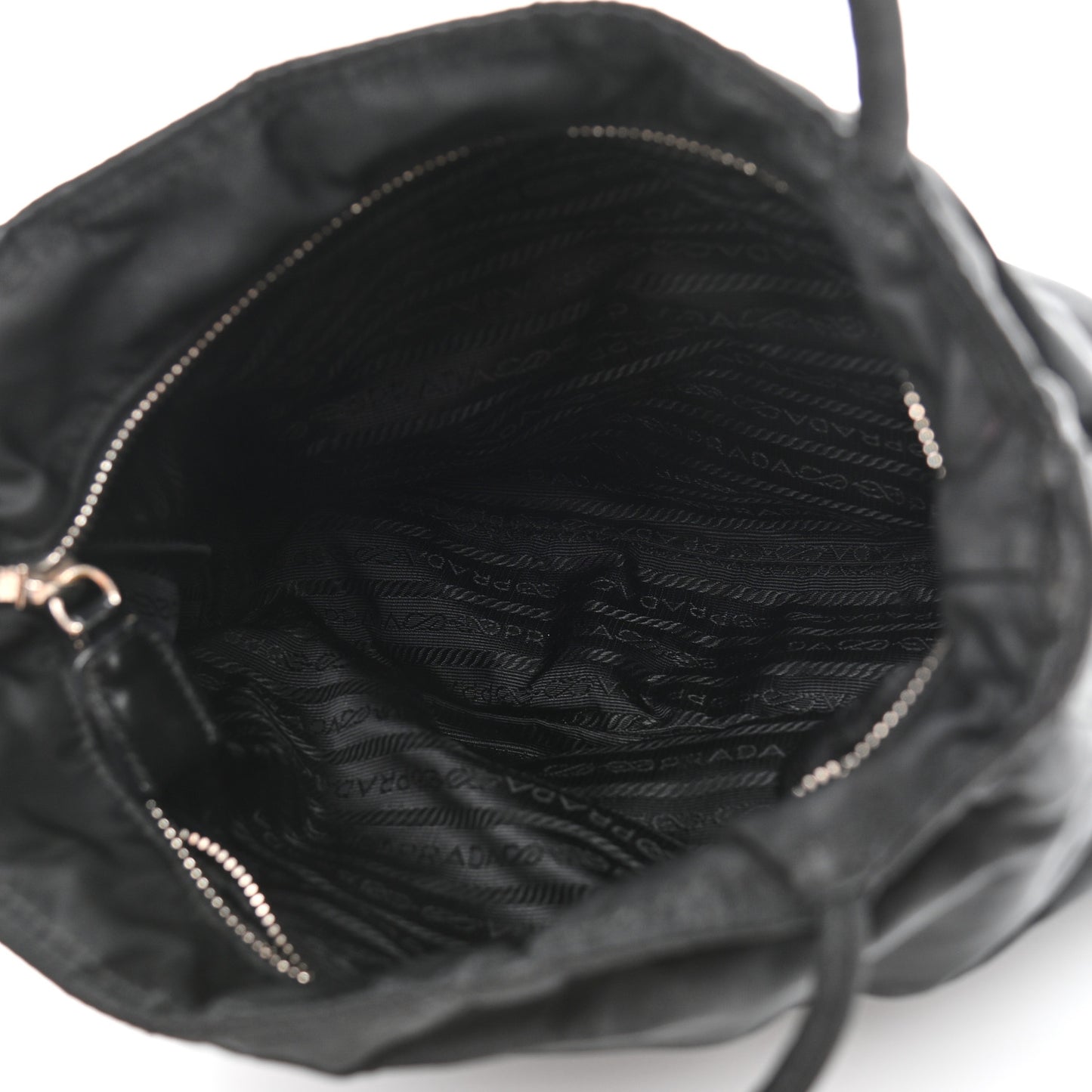 Tessuto Nylon Soft Calf Tote Black