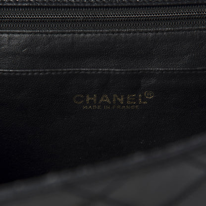 Chanel Caviar Quilted Jumbo Kelly Flap Black 7 of 9