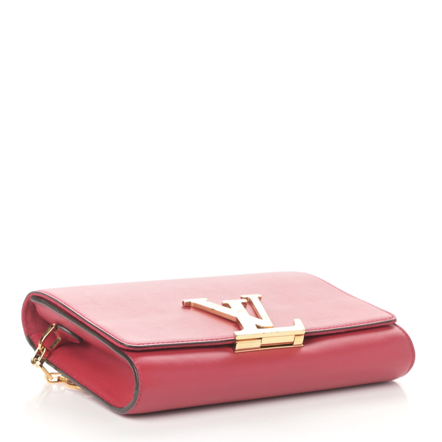 Calfskin Chain Louise GM Framboise