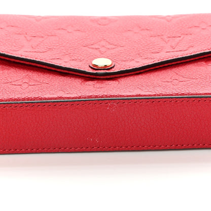 Louis Vuitton Empreinte Pochette Felicie Chain Wallet Scarlet 15 of 17