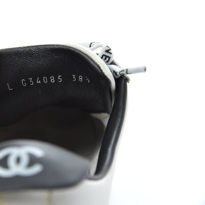 Chanel Calfskin CC Womens Sneakers 38.5 White 21 of 22