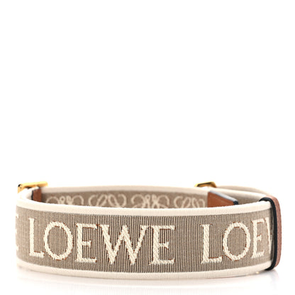 Loewe Calfskin Jacquard Anagram Strap Natural Tan 2 of 5