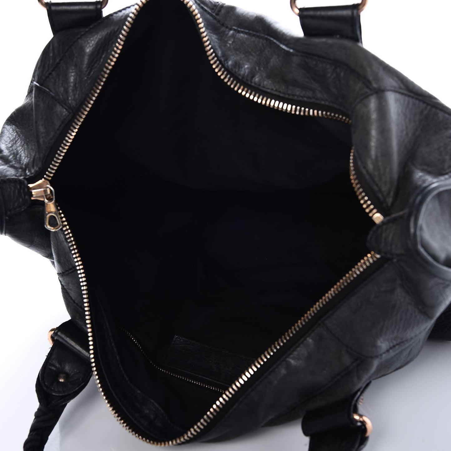 Agneau Giant 21 Rose Gold Hardware Work Black