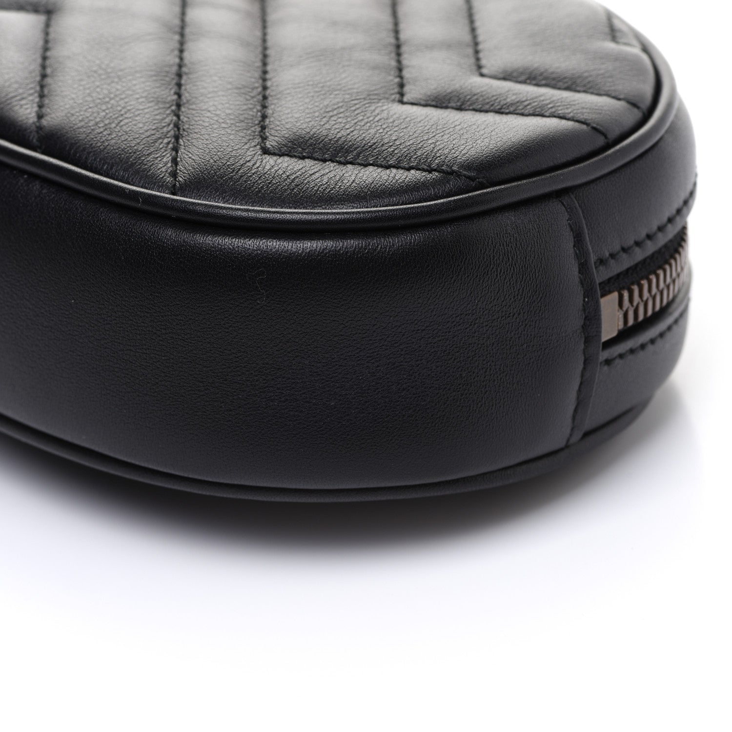 Gucci Calfskin Matelasse GG Marmont Belt Bag 95 38 Black 12 of 12