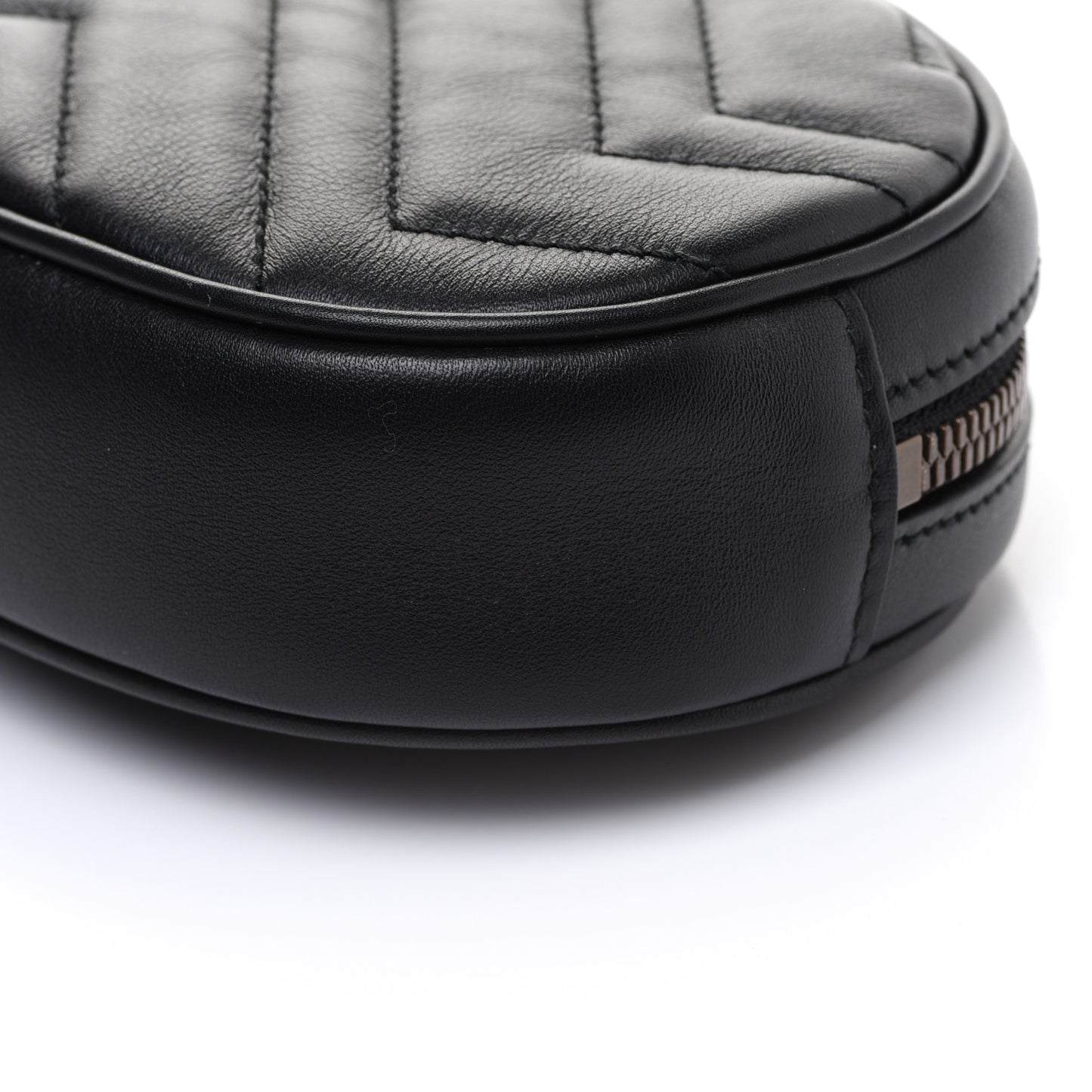 Calfskin Matelasse GG Marmont Belt Bag 95 38 Black