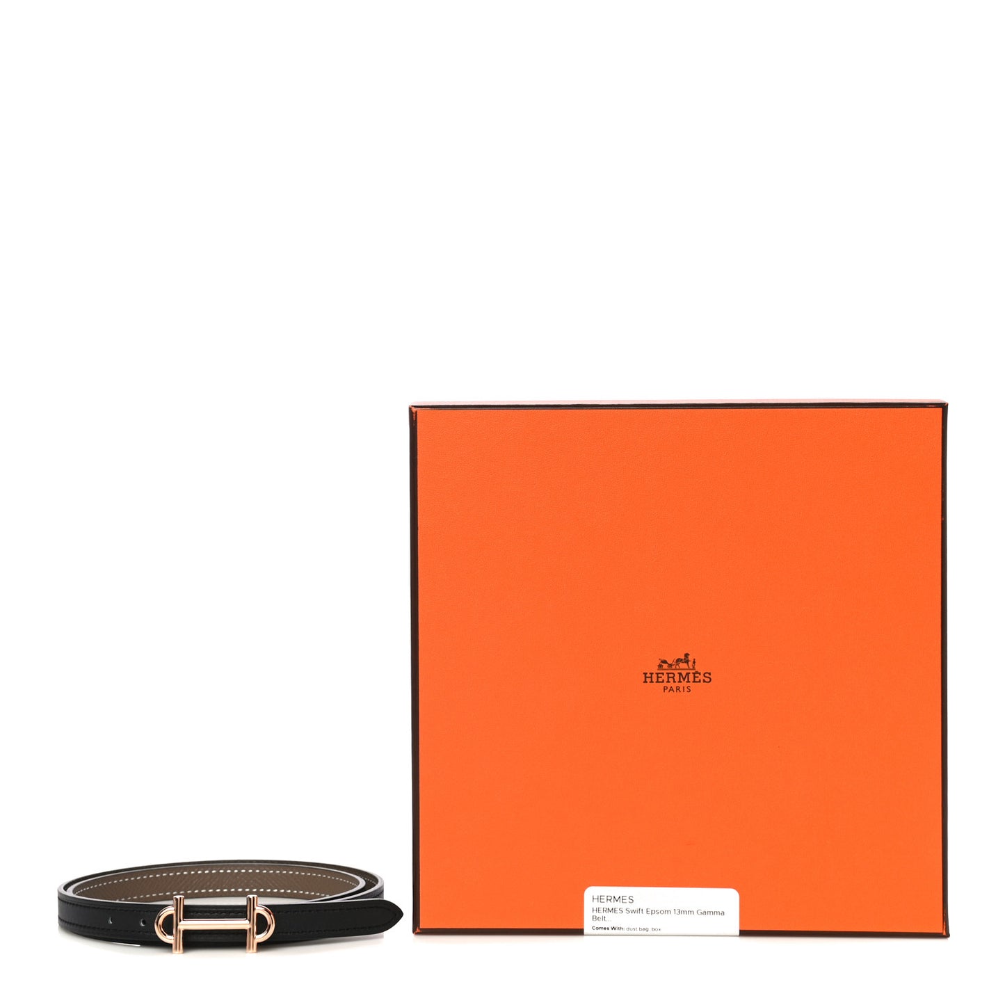Swift Epsom 13mm Gamma Belt 70 Black Etoupe