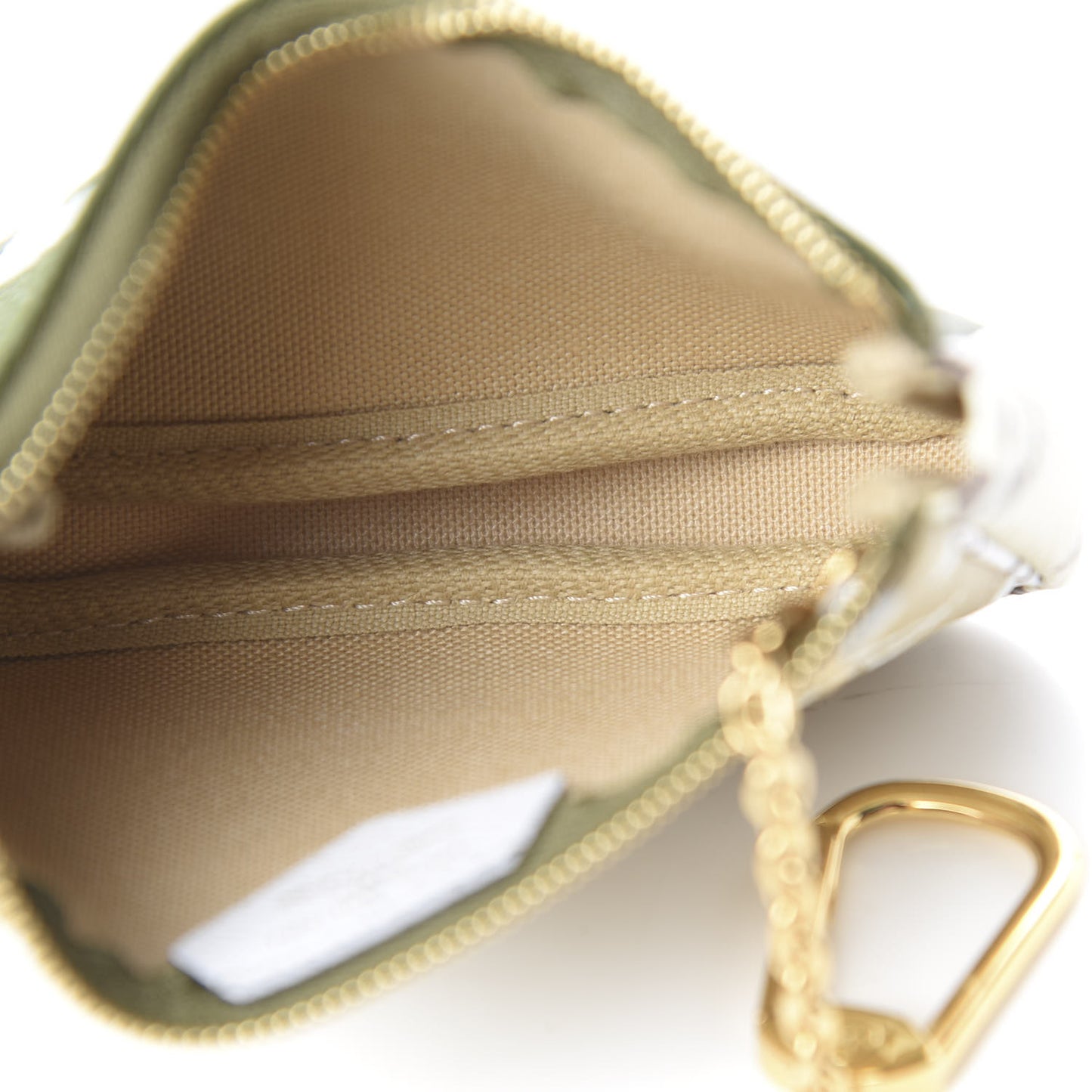 Monogram Giant Micro Pochette Accessories Kaki White