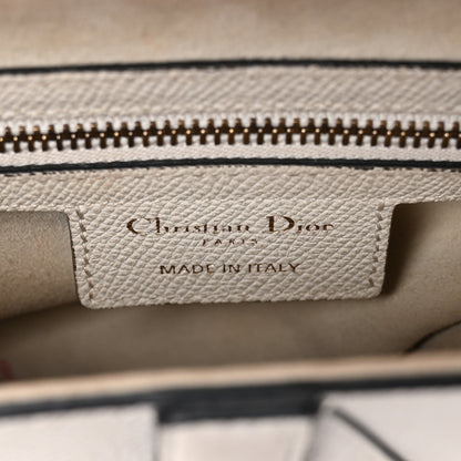 Christian Dior Grained Calfskin Saddle Bag White 6 of 12