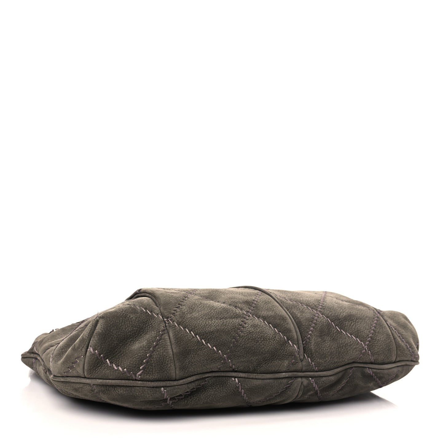 Suede Ultimate Stitch Hobo Grey