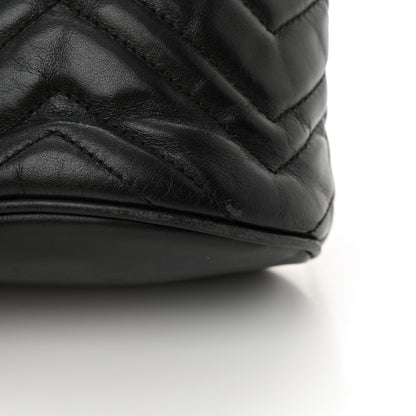 Gucci Calfskin Matelasse Mini GG Marmont 2.0 Bucket Bag Black 12 of 13