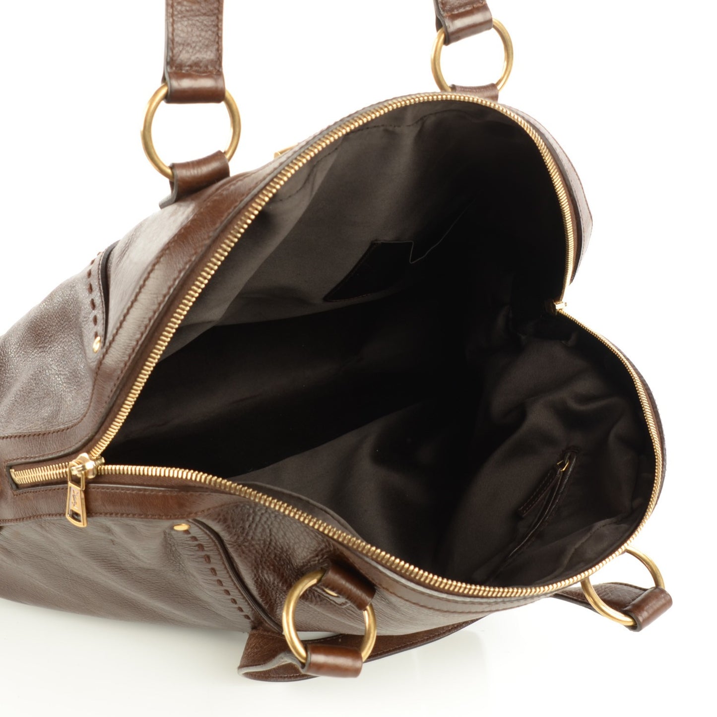 Calfskin Oversized Muse Dark Brown