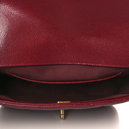 Chanel Caviar Quilted Small Messenger Flap Burgundy 5 of 9
