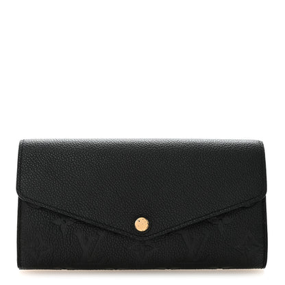 Louis Vuitton Empreinte Sarah Wallet NM Black 1 of 8