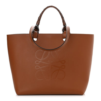 Loewe Smooth Calfskin Small Anagram Tote Tan 1 of 10
