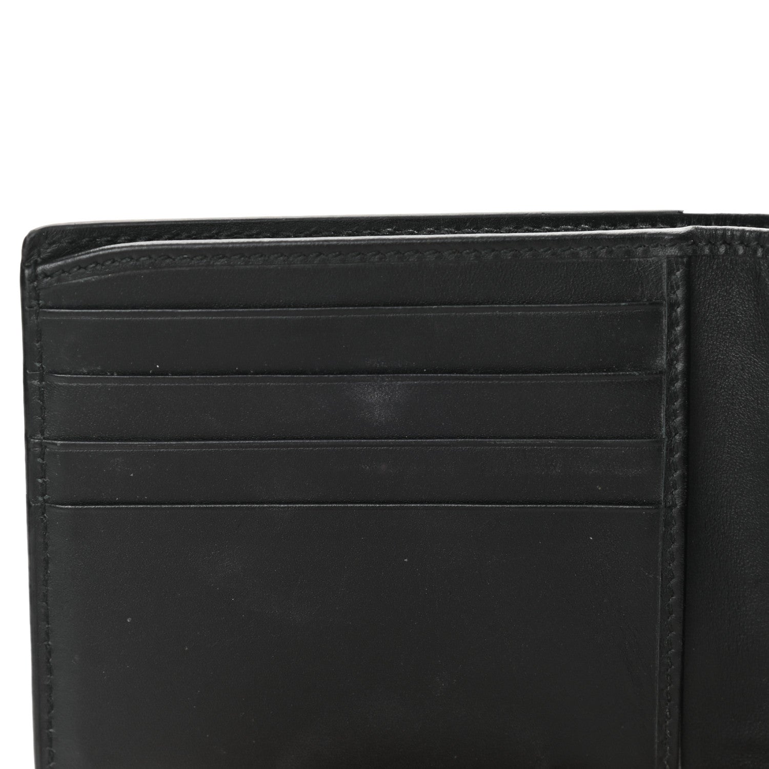 Gucci GG Supreme Monogram Selleria Calfskin Kingsnake Nice Bi-Fold Wallet Beige Ebony Multicolor Black 8 of 12