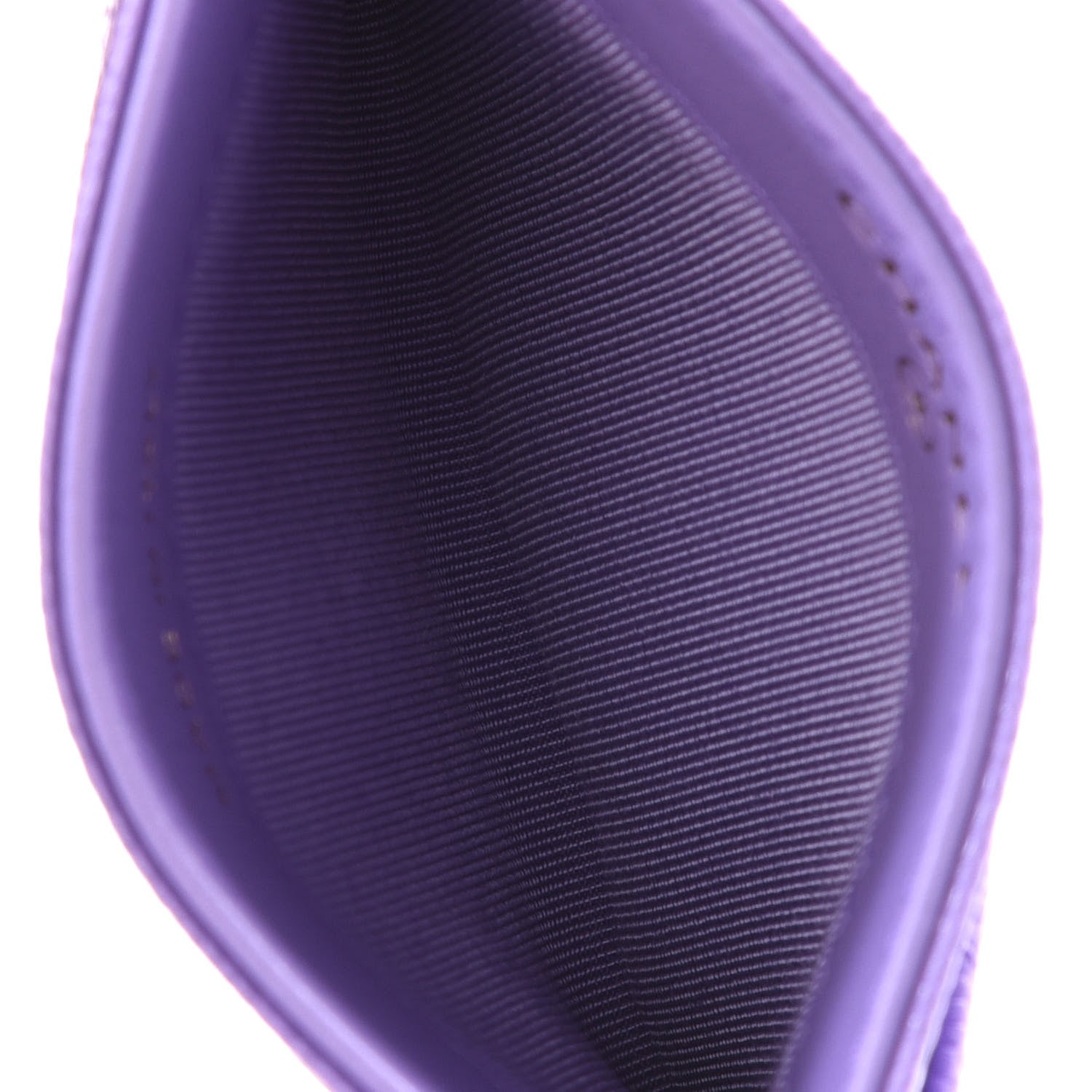 Chanel Caviar Quilted Card Holder Purple 4 of 12