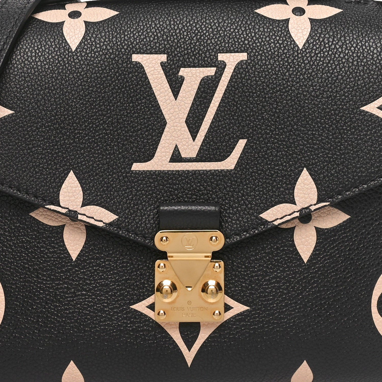 Louis Vuitton Empreinte Monogram Giant Pochette Metis Black Beige 7 of 9