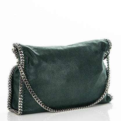 Stella McCartney Shaggy Deer Falabella Fold Over Tote Petroleum 3 of 6