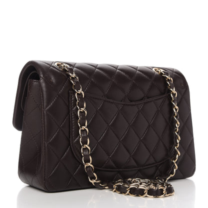Chanel Lambskin Quilted Small Double Flap Brown 3 of 11