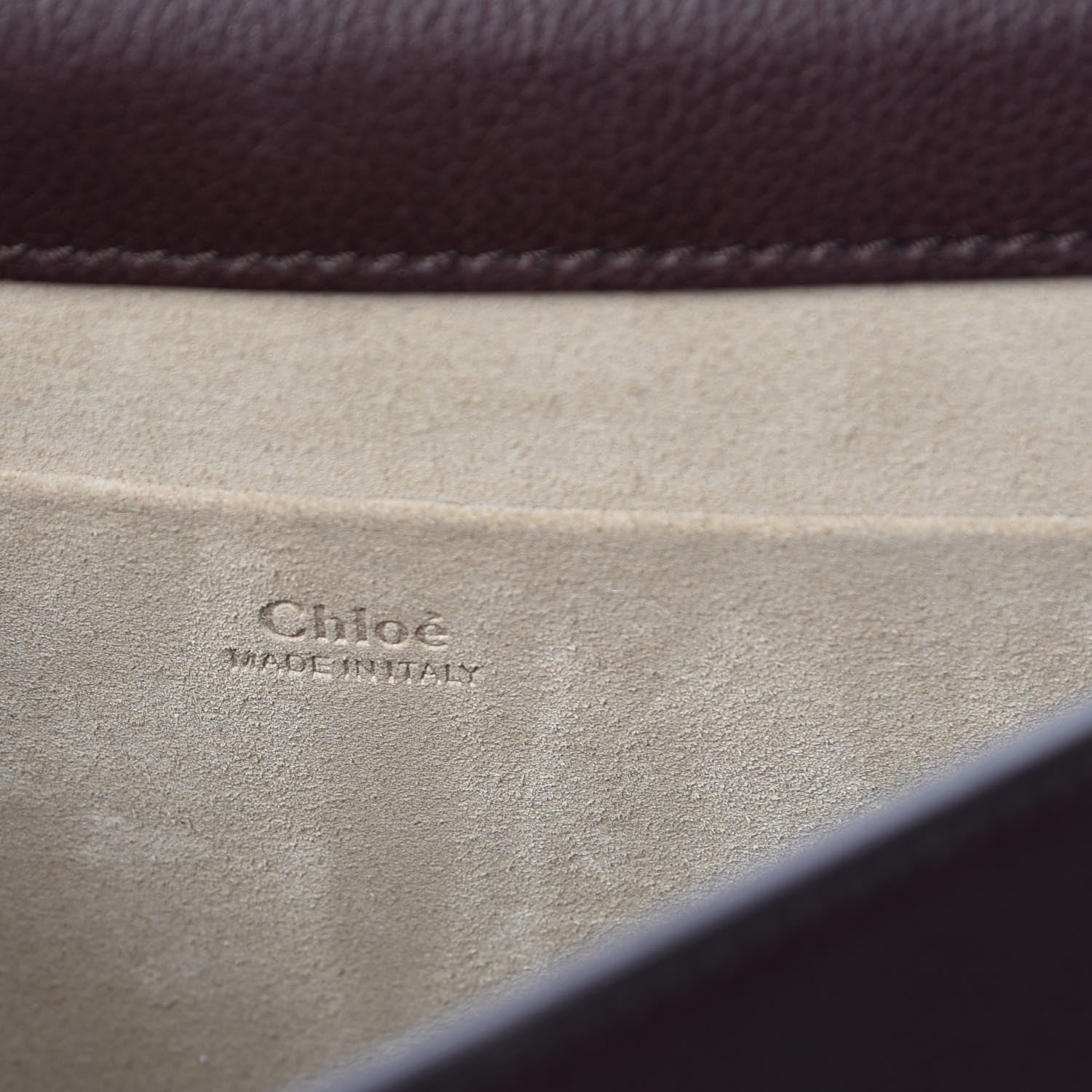 Chloe Calfskin Suede Medium Nile Bracelet Bag Carbon Brown 10 of 11