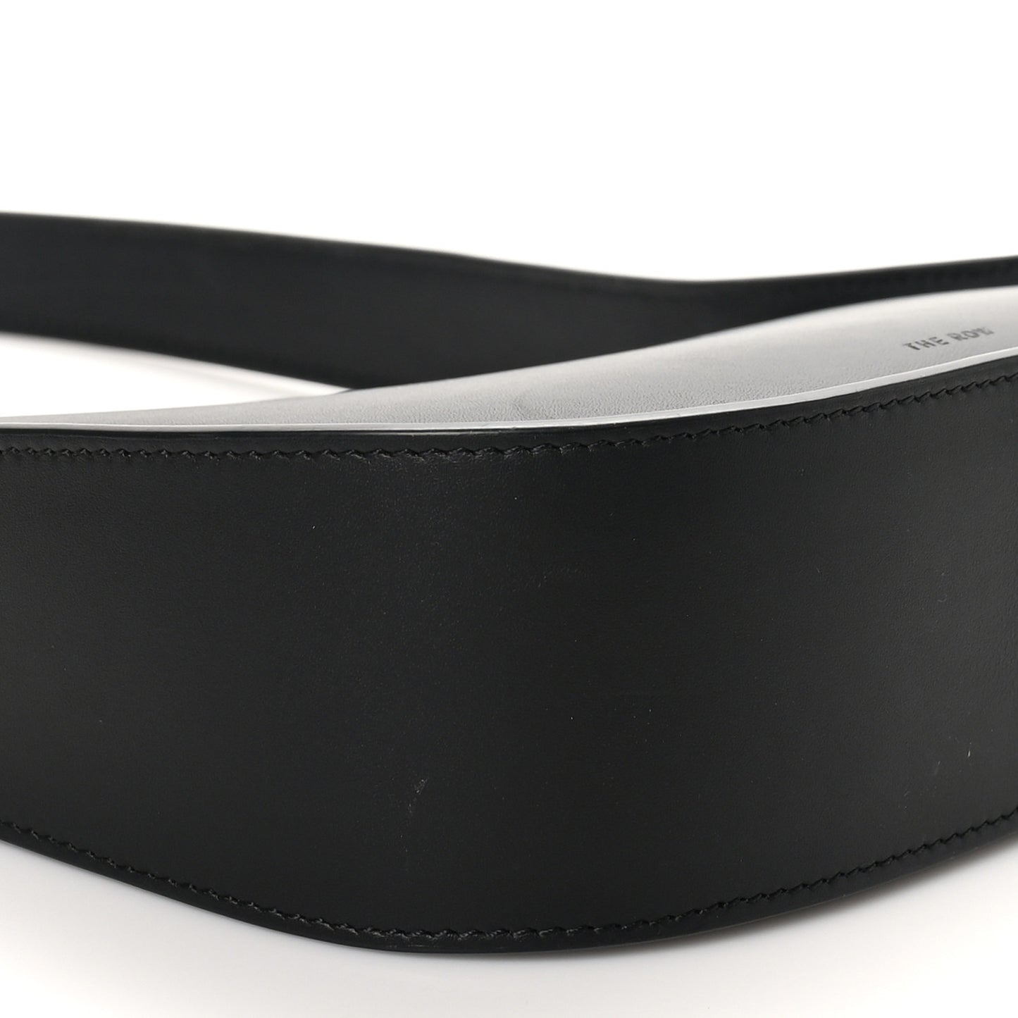 Smooth Calfskin Half Moon Shoulder Bag Black