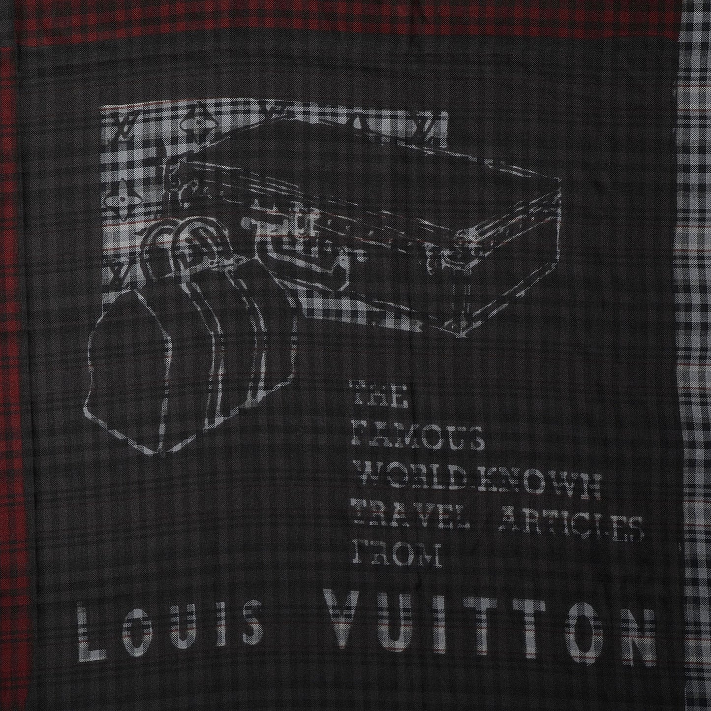 Mens Fleece Wool Silk Trunks Shawl Gris Rouge