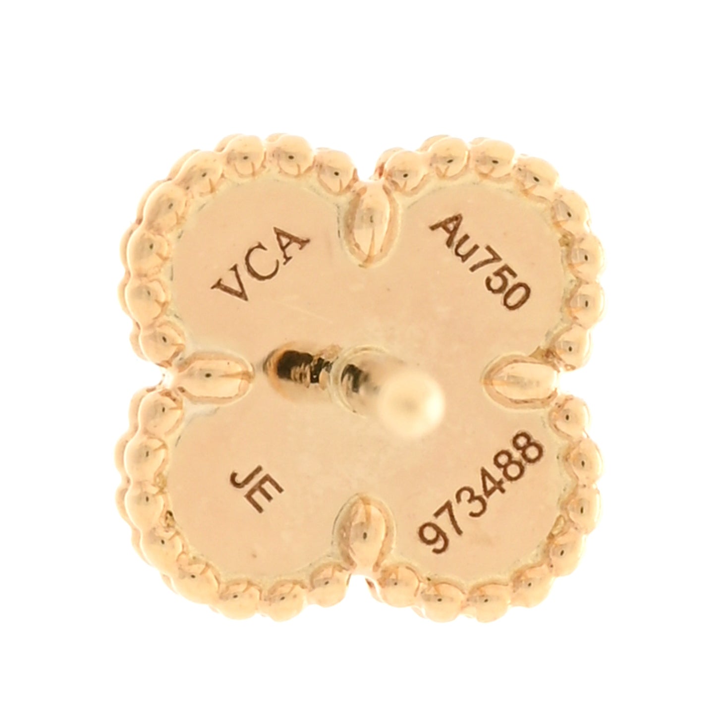 18K Yellow Gold Mother of Pearl Sweet Alhambra Earrings