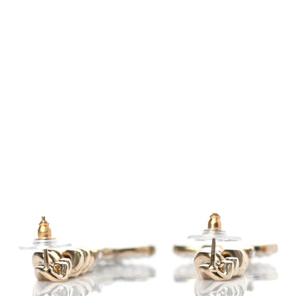 Chanel Metal Crystal CC Vendome CC Dangle Earrings Gold 3 of 4