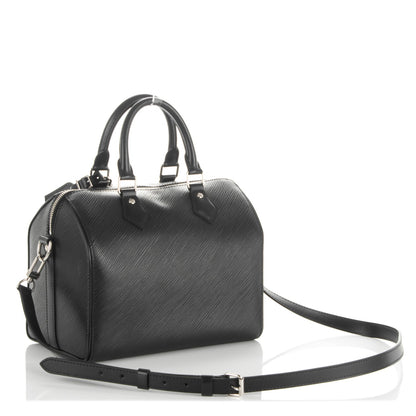 Louis Vuitton Epi Speedy Bandouliere 25 Black 4 of 6