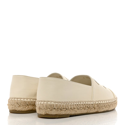 Chanel Lambskin CC Espadrilles 38 White 4 of 8