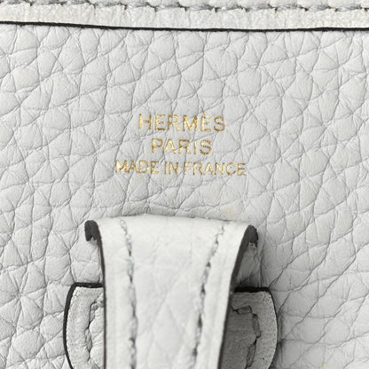 Hermes Taurillon Clemence Evelyne TPM Bleu Pale Gris Etain 6 of 11
