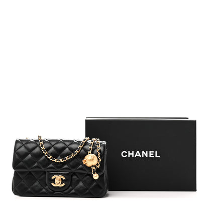 Chanel Lambskin Quilted Mini Rectangular Pearl Crush Flap Black 11 of 11