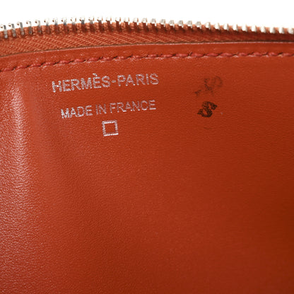 Hermes Matte Alligator Tadelakt Passant Long Wallet Terre Battue Cuivre 7 of 10