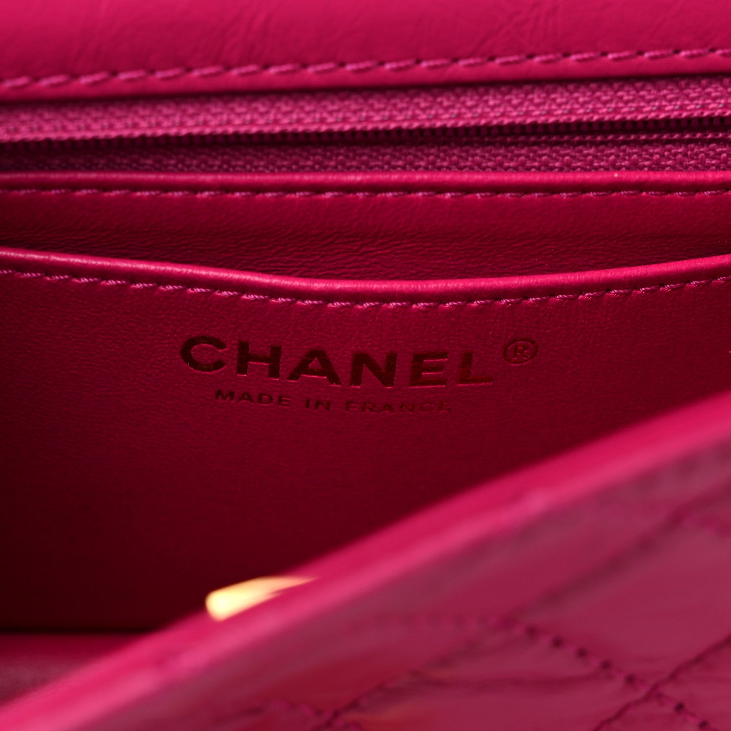 Chanel Aged Calfskin Quilted 2.55 Reissue Mini Flap Fuchsia 6 of 11