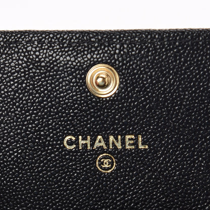 Chanel Caviar Quilted Boy Flap Card Holder Black 6 of 9