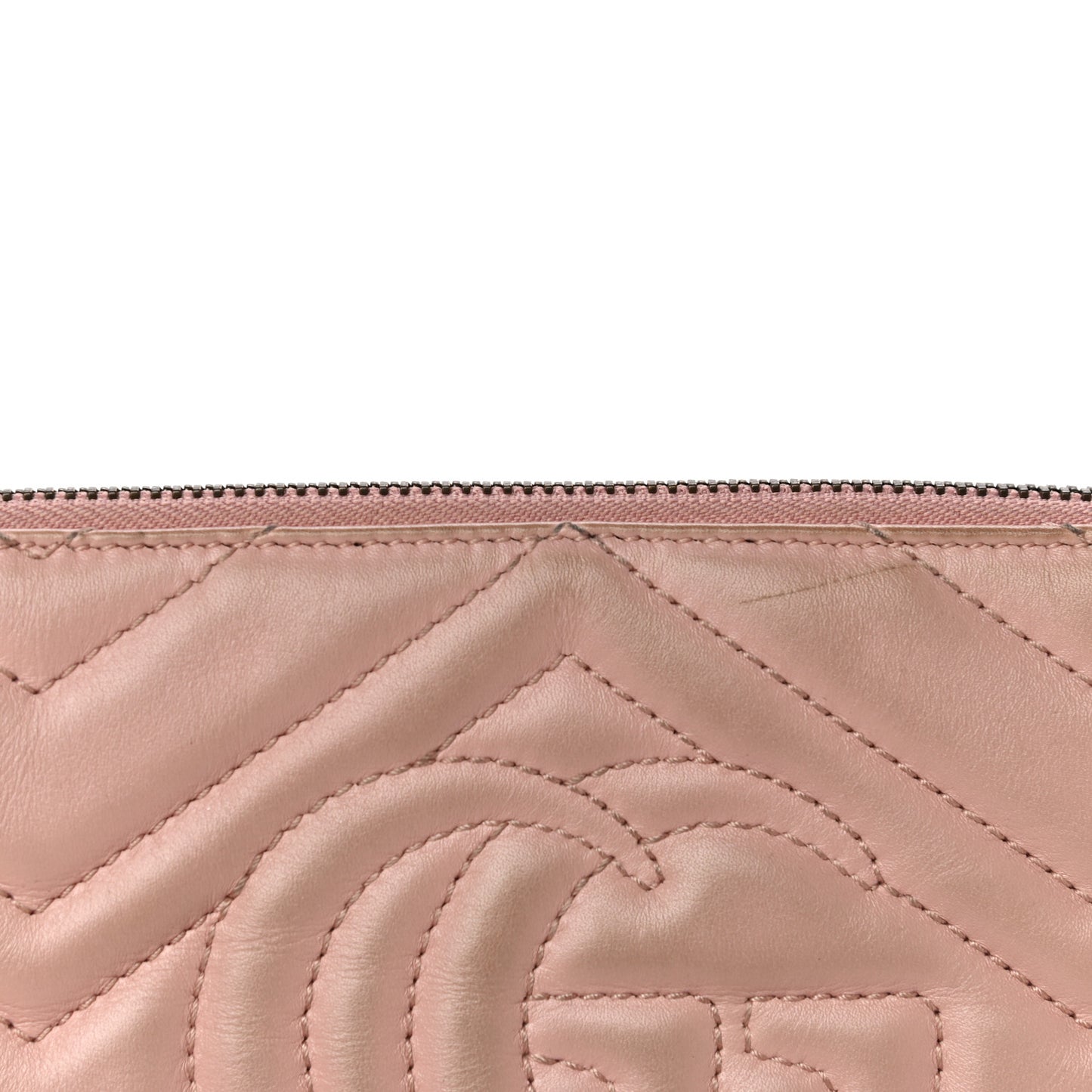 Calfskin Matelasse Mini GG Marmont Chain Bag Perfect Pink